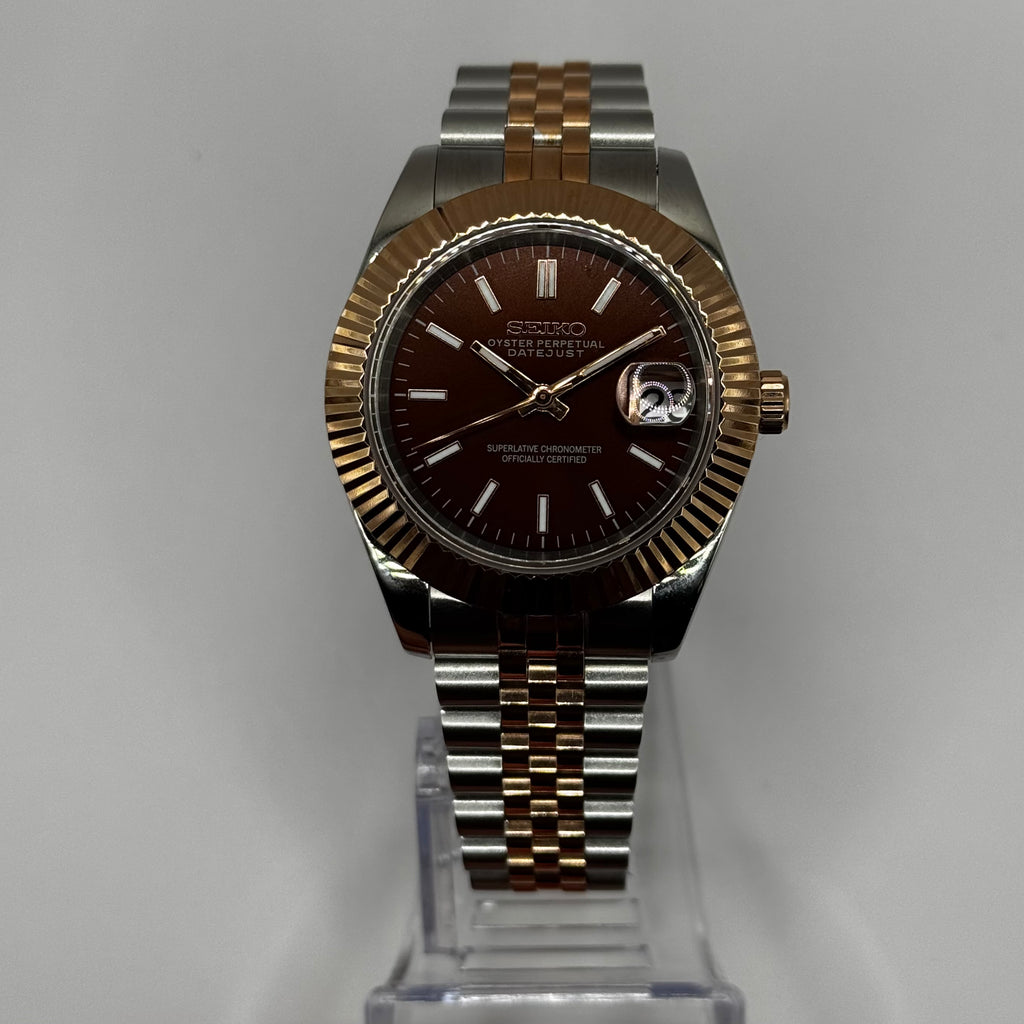 Seiko DateJust Chocolate Two-Tone