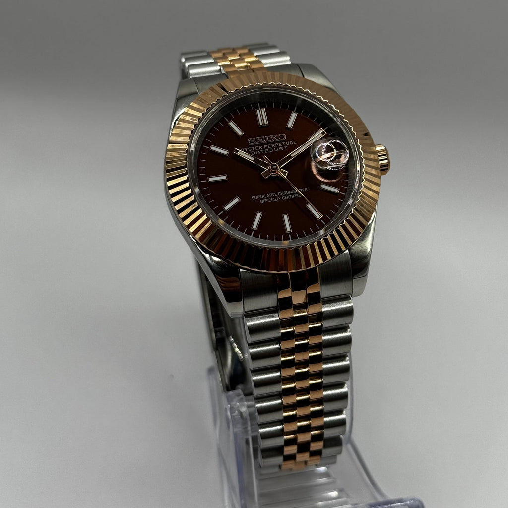 Seiko DateJust Chocolate Two-Tone