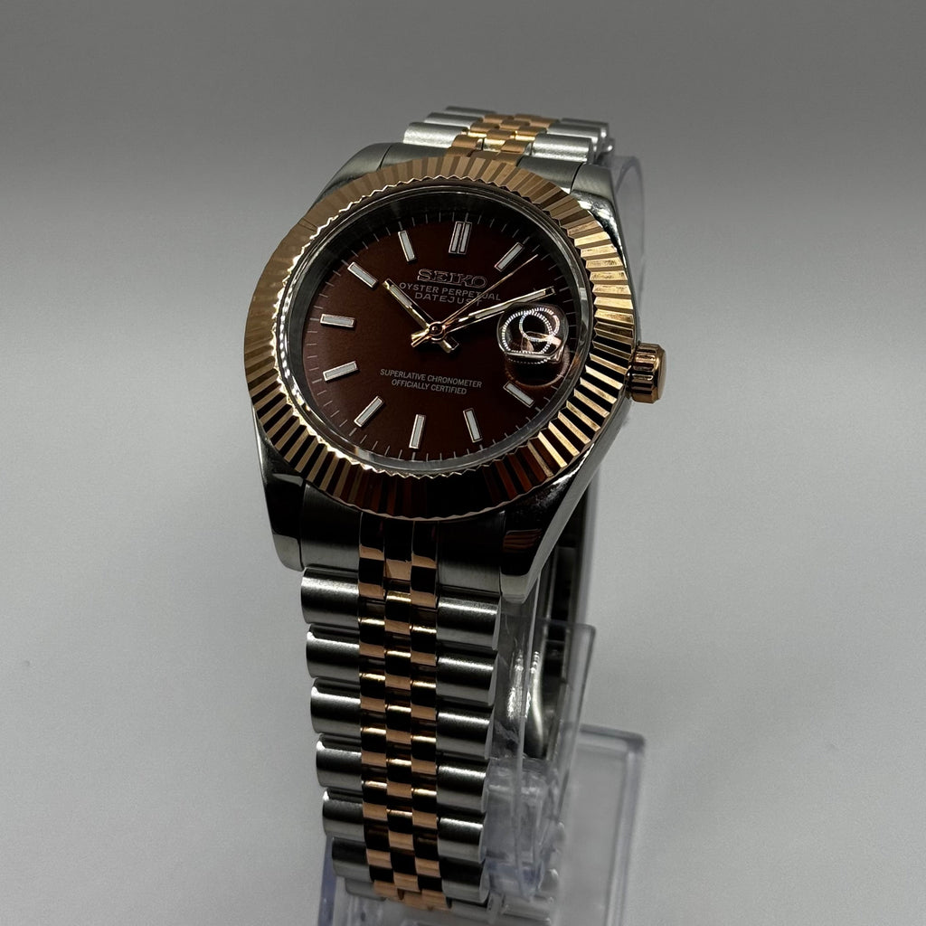 Seiko DateJust Chocolate Two-Tone