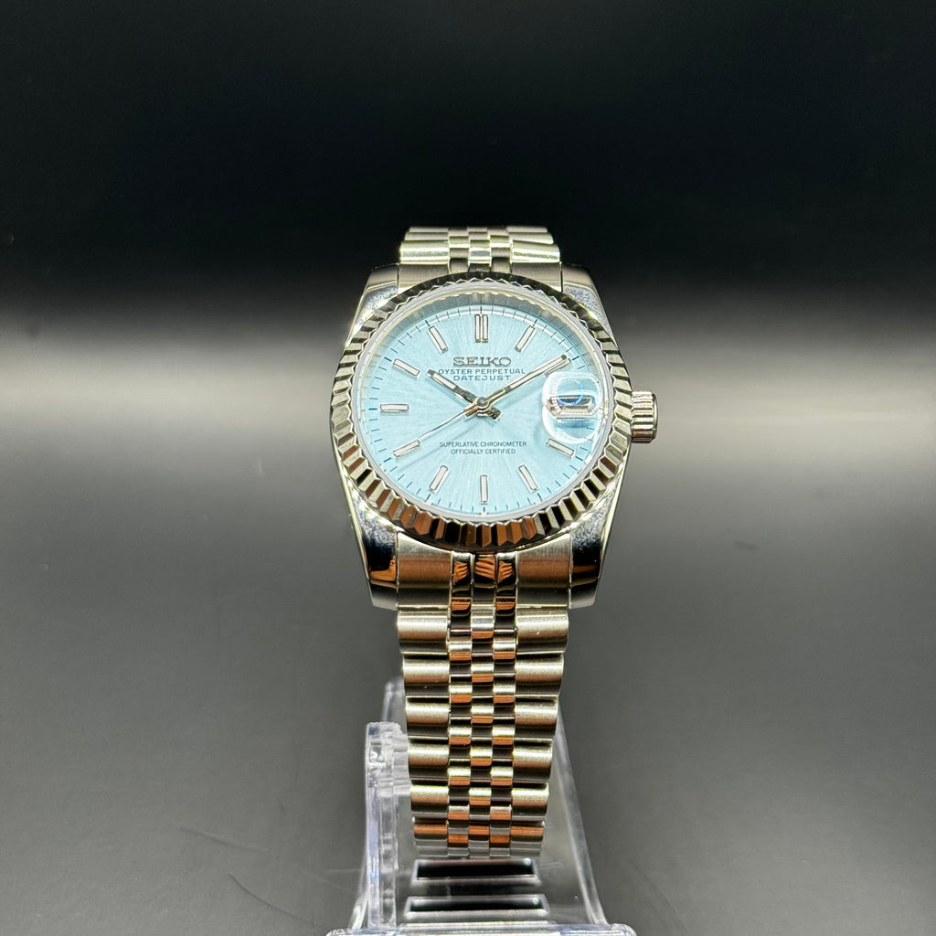 Seiko DateJust Light Blue