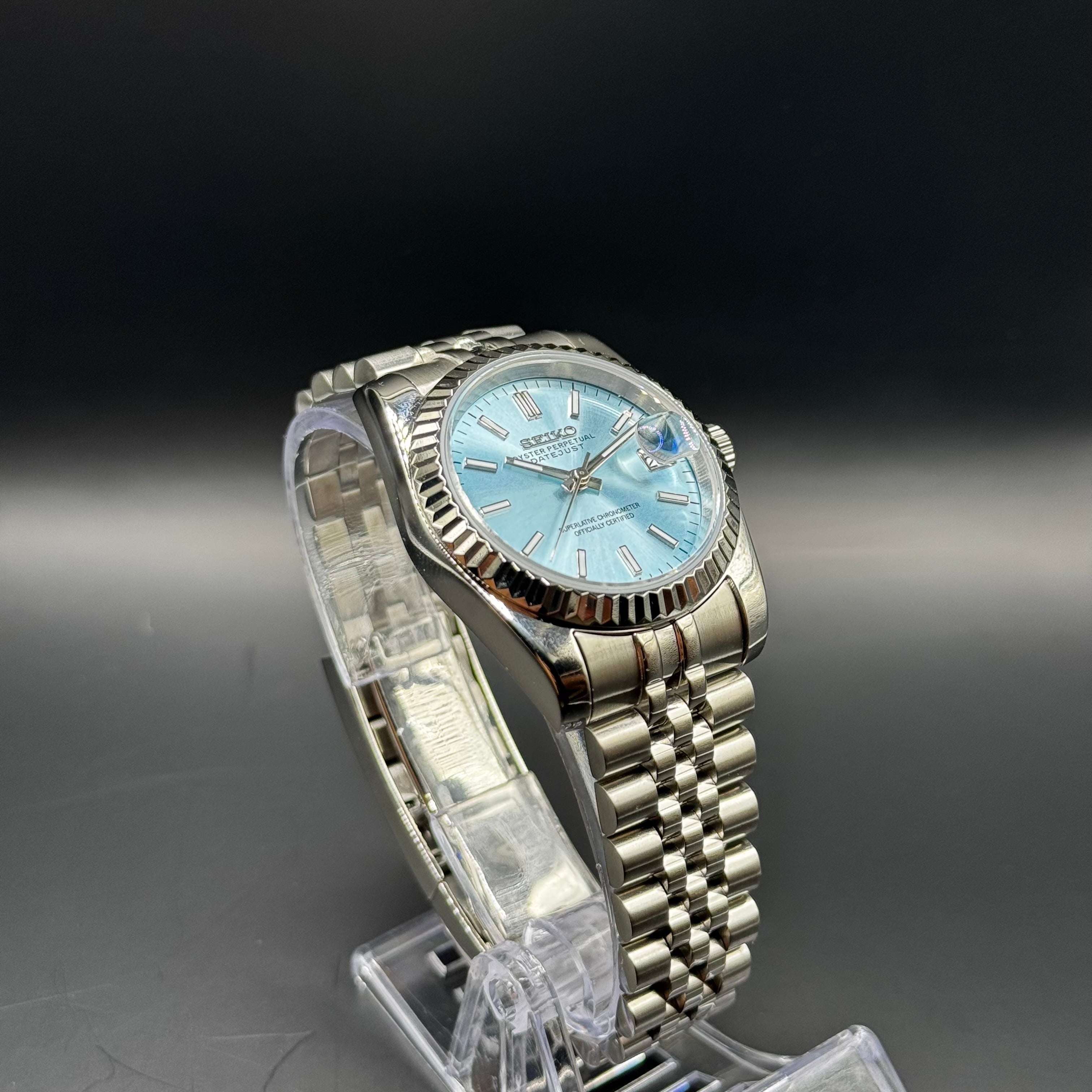 Seiko Mod Light Blue Watch – HexaX LLC