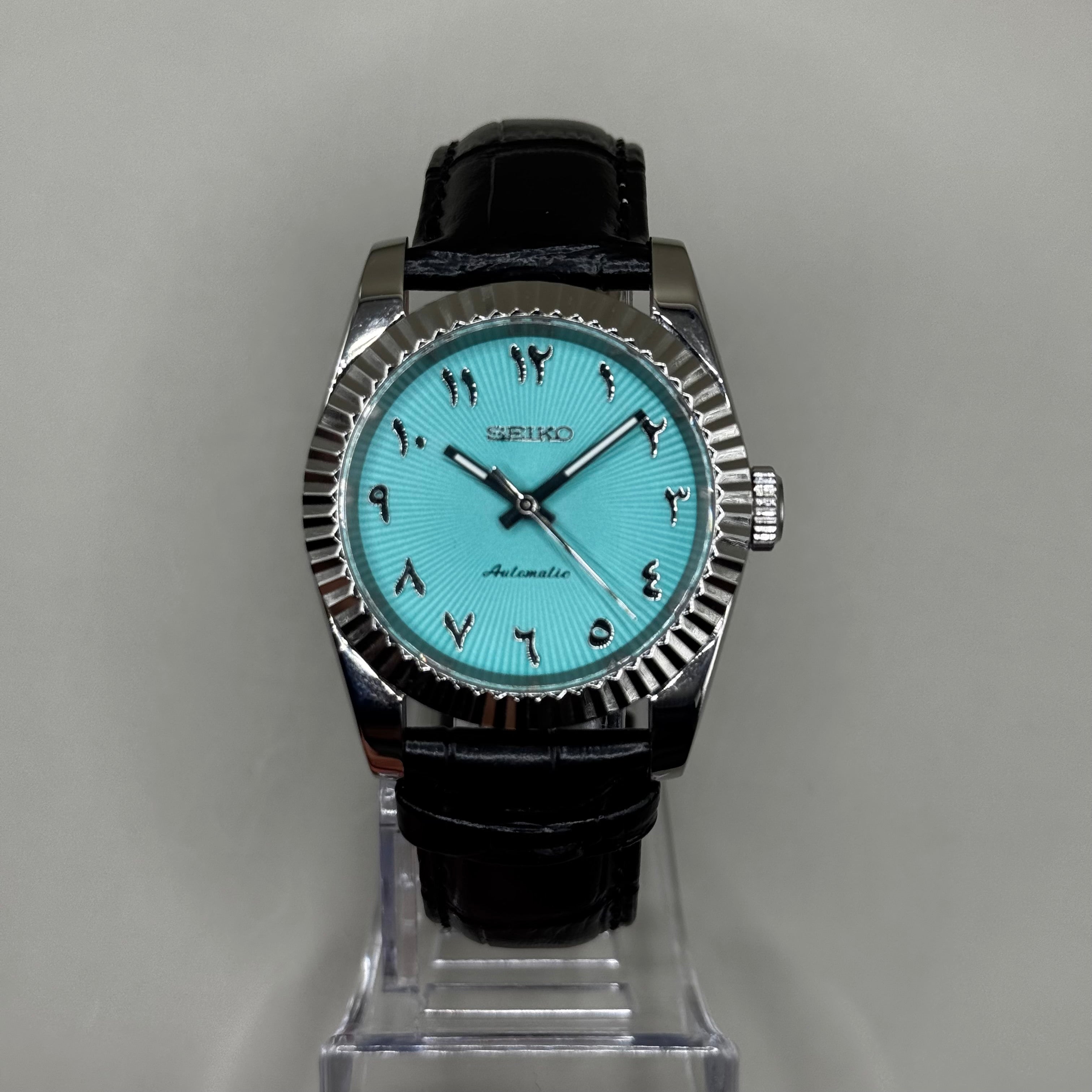 Seiko Arabic Tiffany Blue