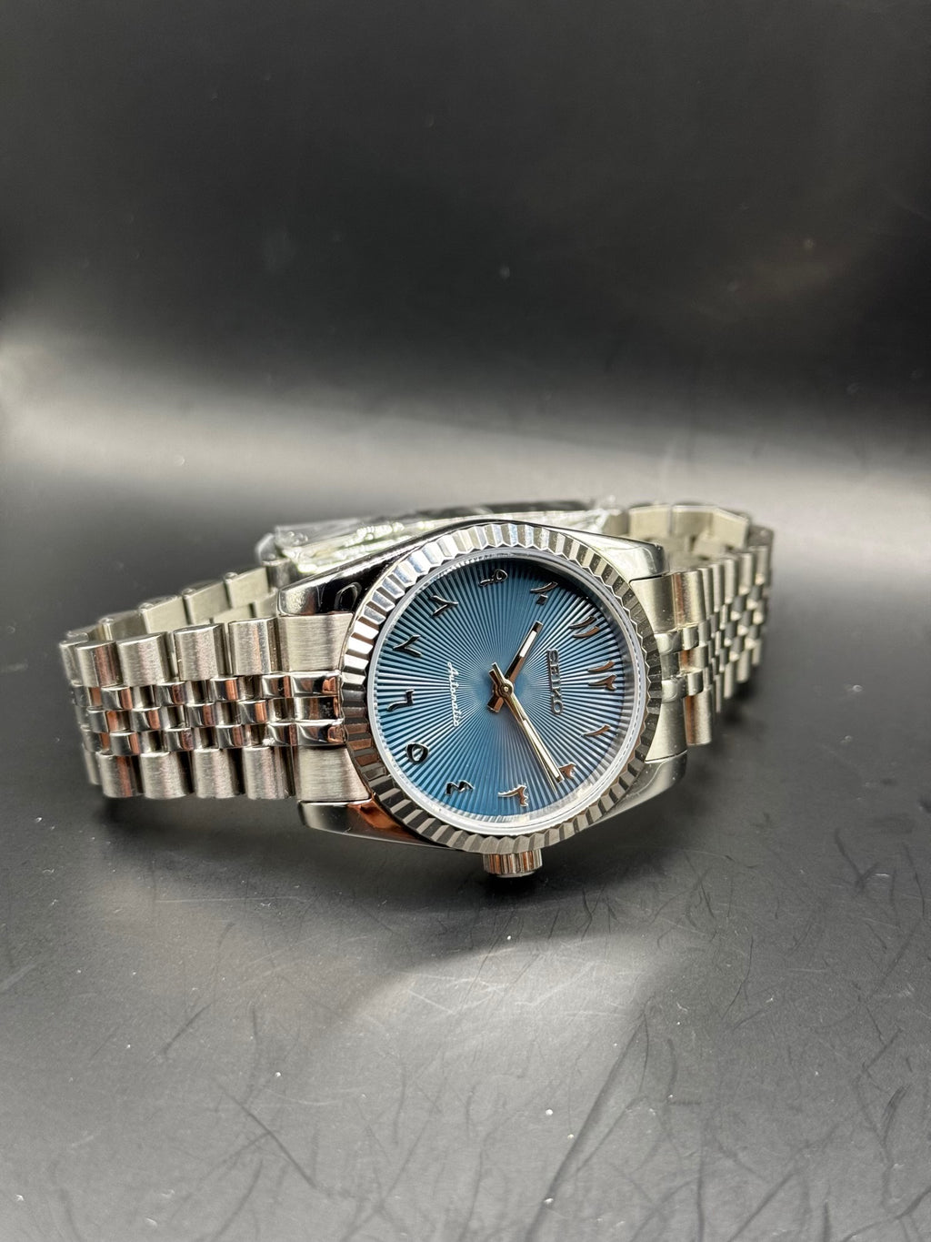 Seiko Arabic Navy Blue 36mm watch, alternate product view